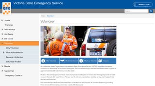Volunteer - Victoria State Emergency Service