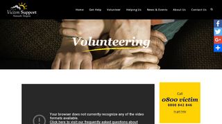 Video on Volunteering - Victim Support | Volunteer