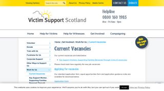 Current Vacancies - Victim Support Scotland