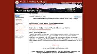 Victor Valley College - Government Jobs