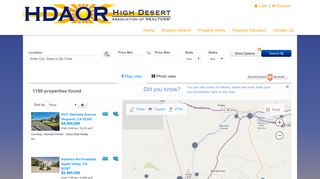 Listing Search Form - Search for Real Estate Properties | Victor Valley ...