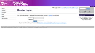 Buying For Victoria - Member Login - Tenders VIC