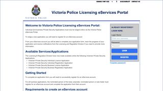 eServices - Victoria Police