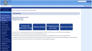 Victoria Police - Victoria Police eServices Portal