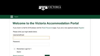 Welcome to the Victoria Accommodation Portal