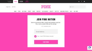 Join PINK Nation - Victoria's Secret
