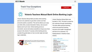 Victoria Teachers Mutual Bank Online Banking Login - CC Bank