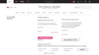 Order Status - Victoria's Secret