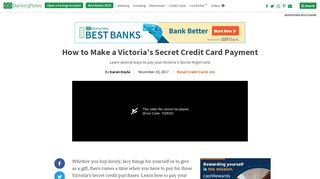 How to Make a Victoria's Secret Credit Card Payment | GOBankingRates