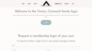 Church family member login - The Victory Outreach