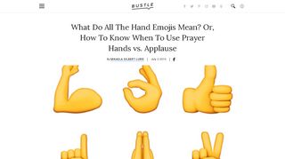 What Do All The Hand Emojis Mean? Or, How To Know When To Use ...
