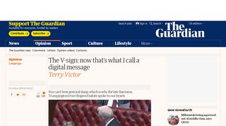 The V-sign: now that's what I call a digital message | Terry Victor ...