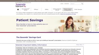 Savings and Coupon Card | Saxenda® (liraglutide) injection 3 mg