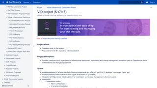 VID project (5/17/17) - Developer Wiki - Confluence - ONAP Wiki
