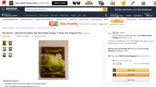 Amazon.com: Tea Divina - Vida Divina Detox Tea One Week Supply 1 ...