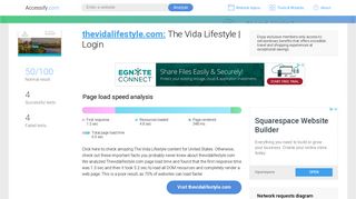 Access thevidalifestyle.com. The Vida Lifestyle | Login