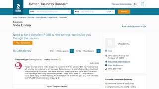 Vida Divina | Complaints | Better Business Bureau® Profile