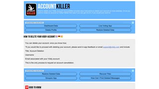 Delete your Viddy account | accountkiller.com