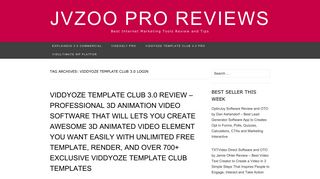Viddyoze Template Club 3.0 Login | JVZOO PRO REVIEWS