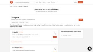 10 Alternatives to Viddyoze | Product Hunt