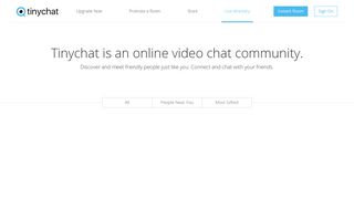 Tinychat: Live video chat rooms, simple and easy.