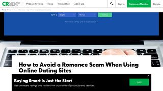 Avoid a Romance Scam When Using Dating Sites - Consumer Reports
