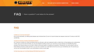 Video Ezy Express - FAQ
