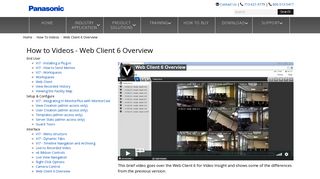 Web Client 6 Overview - How to Videos | Panasonic ... - Video Insight