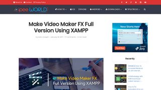 Make Video Maker FX Full Version Using XAMPP - IPEE World