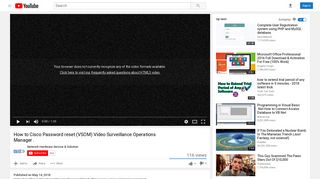 (VSOM) Video Surveillance Operations Manager - YouTube