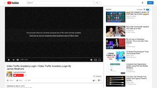 Video Traffic Academy Login / Video Traffic Academy Login ... - YouTube