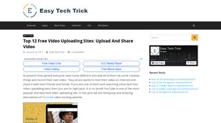Top 12 Free Video Uploading Sites: Upload And Share Video - Easy ...