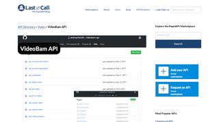 VideoBam API (Overview, Documentation & Alternatives) | RapidAPI
