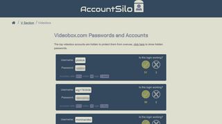 Free Videobox.com Accounts and Passwords, Working For 2019 ...