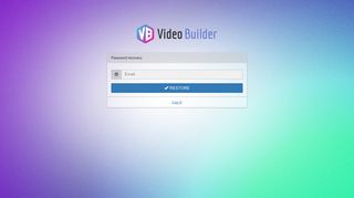 Password recovery - Video Builder