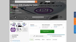 Videocon D2h (Customer Care), New - Videocon Digital DTH ...