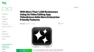 With More Than 1,500 Businesses Using Its Video Editing App ...