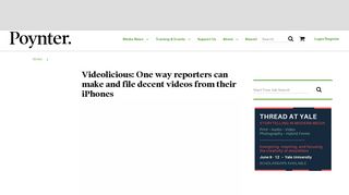 Videolicious: One way reporters can make and file decent videos from ...