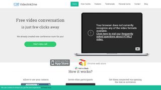 Videolink2me: Online video calls in browser for free