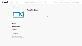 Videolink2.me | Slack App Directory