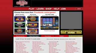 Play free video poker games online - just like the casino