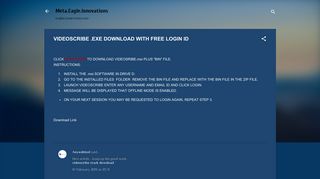 VIDEOSCRIBE .EXE DOWNLOAD WITH FREE LOGIN ID