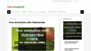 Free Animation with VideoScribe - Indian Thoughts 4U