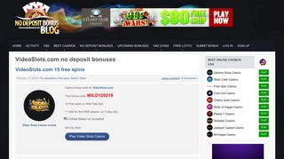 VideoSlots.com no deposit bonus codes - Casino Bonus