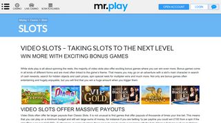Online Slots – Biggest Selection of Video Slots at mr.play Casino