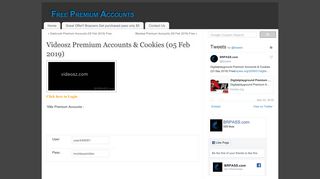 Videosz Premium Accounts & Cookies