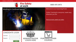 Online eLearning Training - Fire Safety at Work