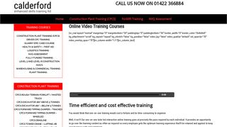 Online Video Training Courses - CPCS Card Training in Yorkshire