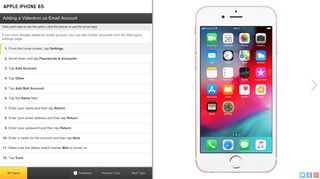 Adding a Videotron.ca Email Account — Apple iPhone 6S