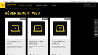 Hébergement web | Internet - Videotron